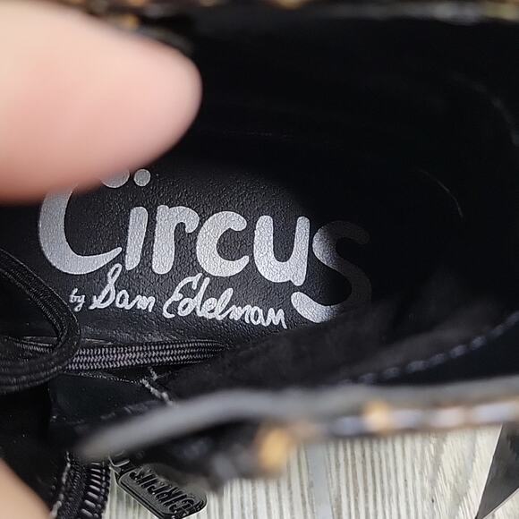 Circus by Sam Edelman Indy Combat Boot Snake Print Womens Size 5 NEW - Picture 13 of 13